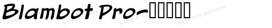 Blambot Pro字体转换
